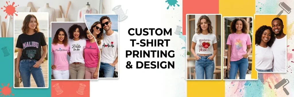 Custom T Shirt Design and Printing Banner