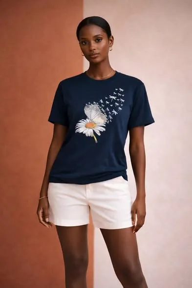 nivra_Black_butterfly Nivra Black Butterfly T shirt