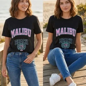 Nivra Ladies and Gents couple T-Shirts – Black Colour
