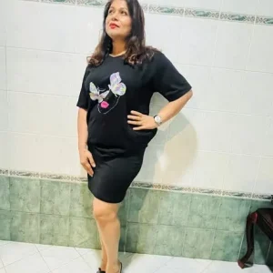 Nivra Black Colour Ladies T Shirt