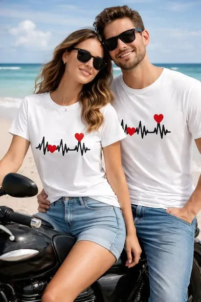 Nivra Ladies and Gents couple t shirt Nivra Ladies and Gents couple t shirt